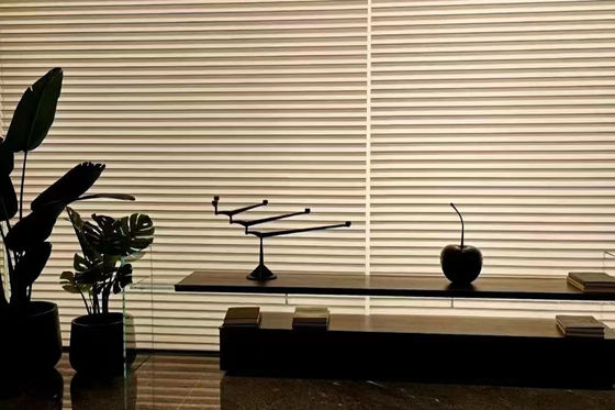 Χειρωνακτικοί ευφυείς τυφλοί παραθύρων Dimmable Λα Shangri νημάτων δύο στρώματος για την κρεβατοκάμαρα