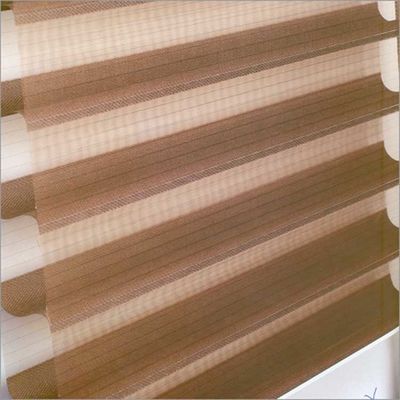 Χειρωνακτικοί ευφυείς τυφλοί παραθύρων Dimmable Λα Shangri νημάτων δύο στρώματος για την κρεβατοκάμαρα