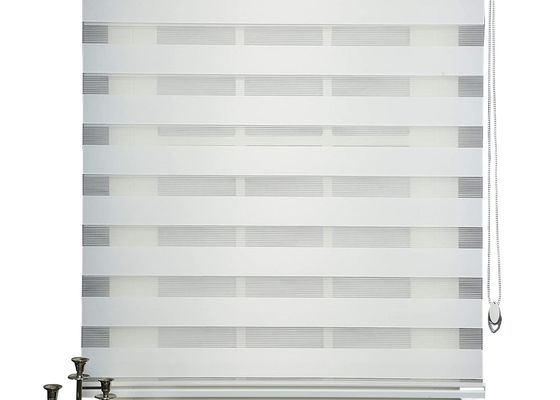 Διπλό μεταλλικό υλικό πολυεστέρα τυφλών οράματος πλακακιών καθαρό ζέβες για το γραφείο