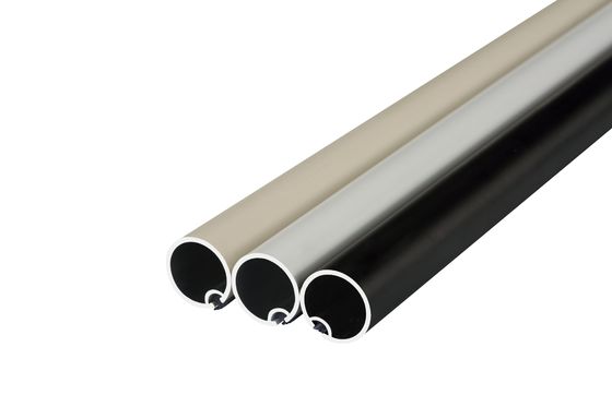 Παραθύρων διακοσμητικές συναρμολογήσεων ανοξείδωτου σωλήνων κουρτινών ράβδοι κουρτινών χρώματος μετάλλων διπλές μαύρες