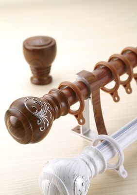 Αυστραλία 29mm ξύλινο προϊόντων ρητίνης αργίλιο Πολωνού κουρτινών Pelmet υλικού πίσω πτώσης χαρασμένο πλαστικό