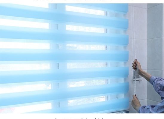 Οριζόντια κυλώντας ζέβρα τυφλή κουρτίνα για την κρεβατοκάμαρα καθιστικών
