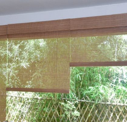 Sunshade κουρτίνες τύπων ξενοδοχείων, τυφλοί μπαμπού μπαλκονιών για το ξενοδοχείο γραφείων μελέτης δωματίων τσαγιού