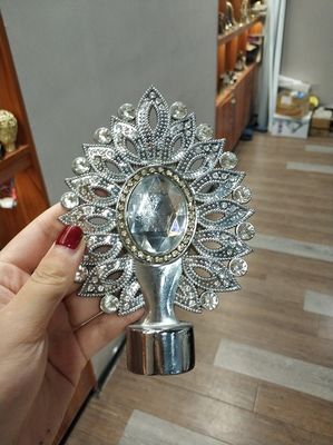Μπορέστε να είστε προσαρμοσμένο κεφάλι ράβδων κουρτινών εξαρτημάτων ράβδων κουρτινών