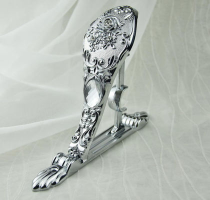 28/19mm βαρέων καθηκόντων ασημένια τοποθετημένα τοίχος εξαρτήματα κουρτινών υποστηριγμάτων κουρτινών διπλά