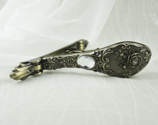 28/19mm βαρέων καθηκόντων ασημένια τοποθετημένα τοίχος εξαρτήματα κουρτινών υποστηριγμάτων κουρτινών διπλά