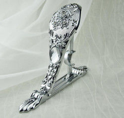 28/19mm βαρέων καθηκόντων ασημένια τοποθετημένα τοίχος εξαρτήματα κουρτινών υποστηριγμάτων κουρτινών διπλά