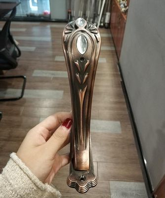 Χαλκού χαλκού χρώματος κουρτινών κατόχων εξαρτήματα κουρτινών υποστηριγμάτων ράβδων κουρτινών μετάλλων 28/19mm διπλά