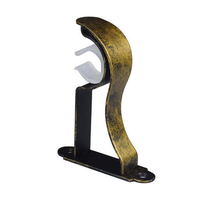 Ζωηρόχρωμα υποστηρίγματα ράβδων κουρτινών αντι χαλκού μαύρα 19/22/25/28mm ορείχαλκου αντι