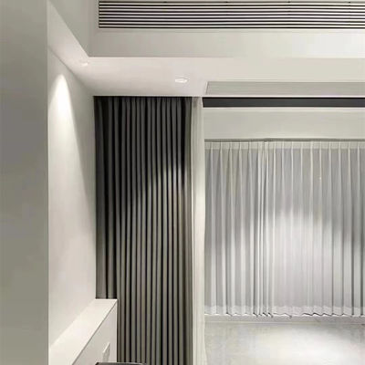 Ματ κάθετος 240cm κουρτινών ξυλάνθρακα γκρίζος έλεγχος ράβδων πλάτους τυφλών